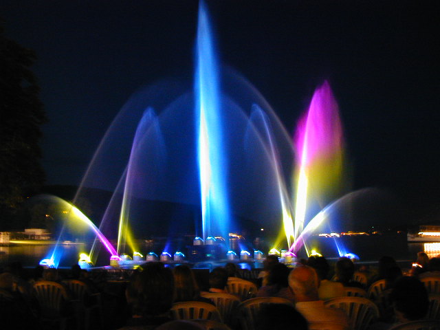 Wasser/lasershow