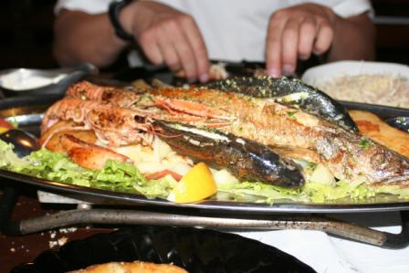 Fischplatte Restaurant Kontrada in Punat